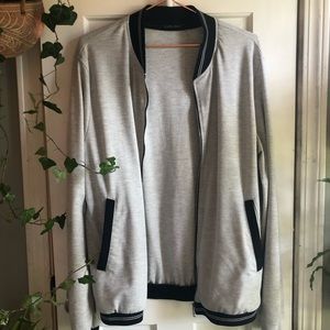 White Zara Bomber Jacket